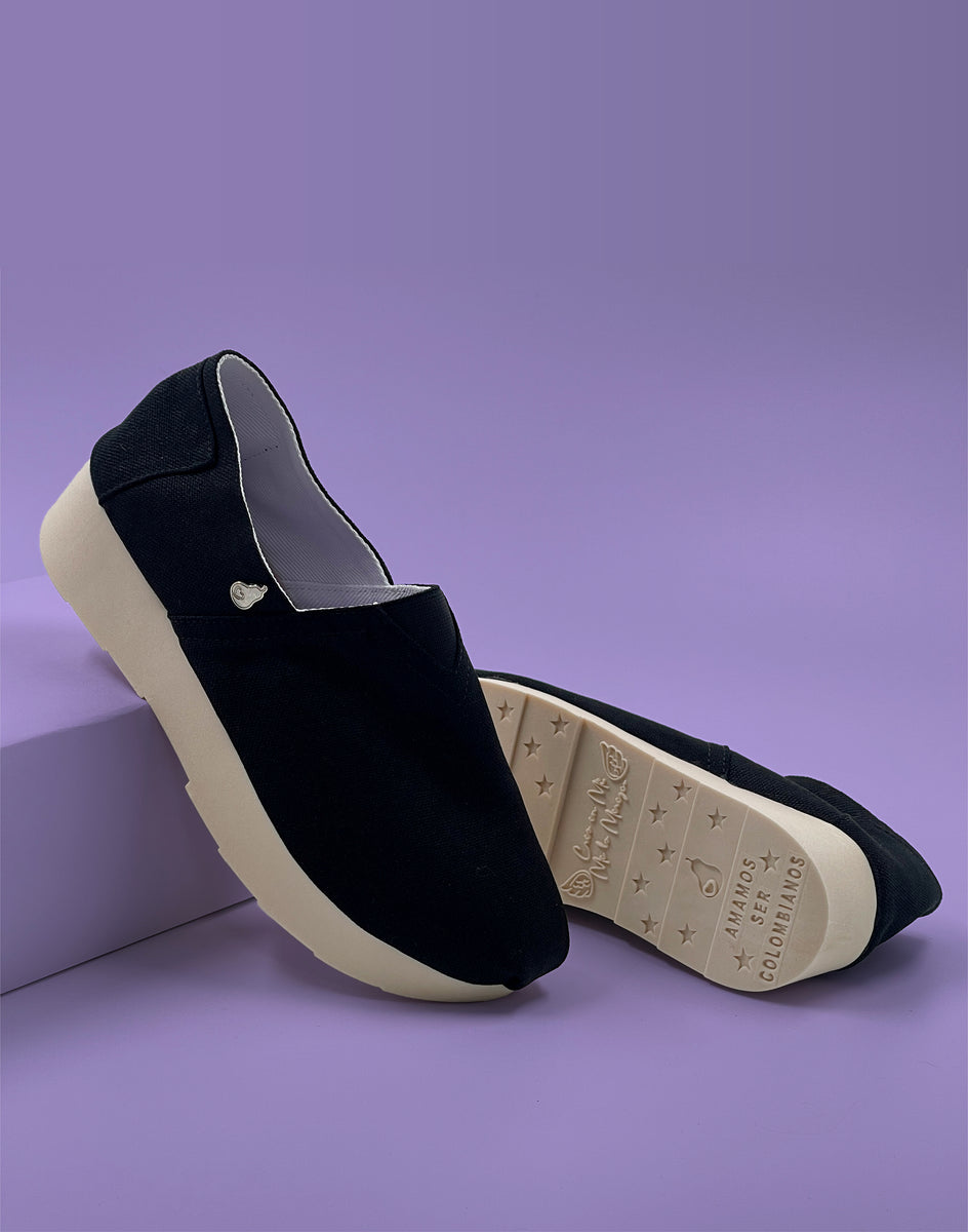 Alpargatas PERA Plataforma 47 Negro