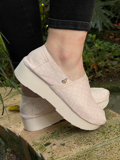 Alpargatas Pera Plataforma Alpargatas Plataforma Cintas Rojas PERA